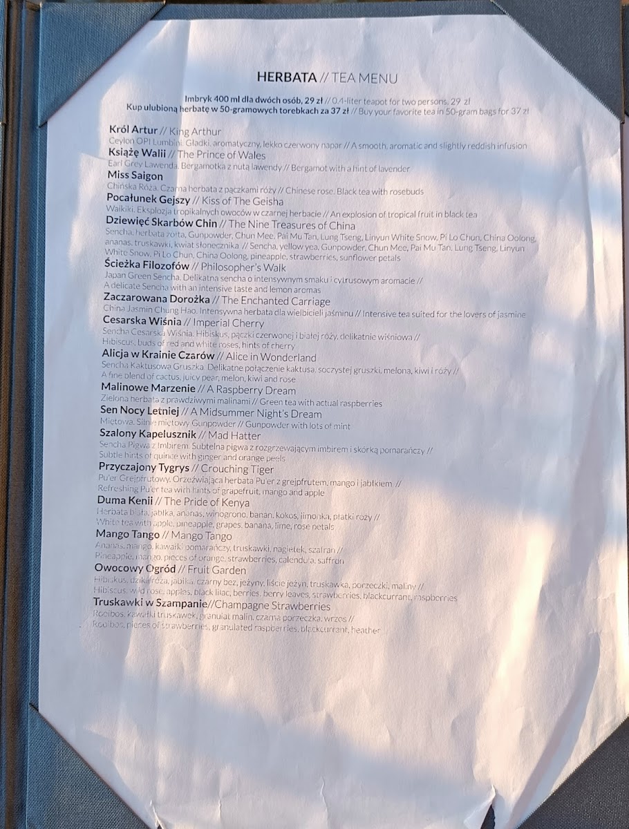 Menu Zamek Sarny - Café Scharfeneck-6